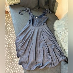 Anthropologie Hutch Denim Tie Shoulder Dress - Small - NWT